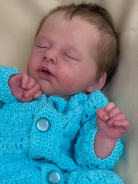 Luna Sleeping Silicone Baby silicone reborn baby doll, photo 1 of 5